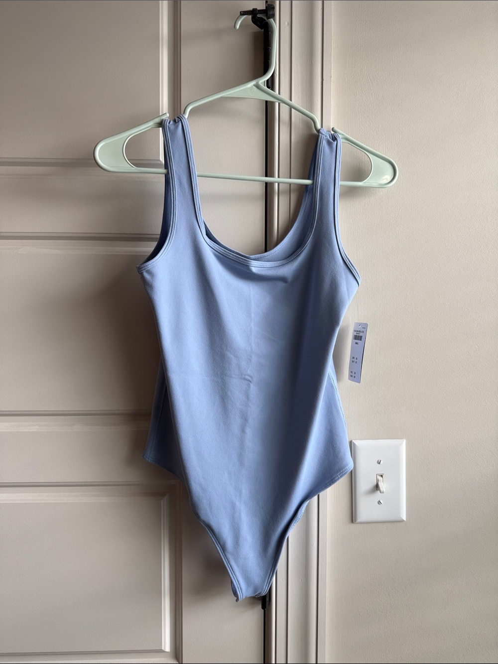 Light Blue Abercrombie & Fitch Scoop Neck Bodysuit NWT